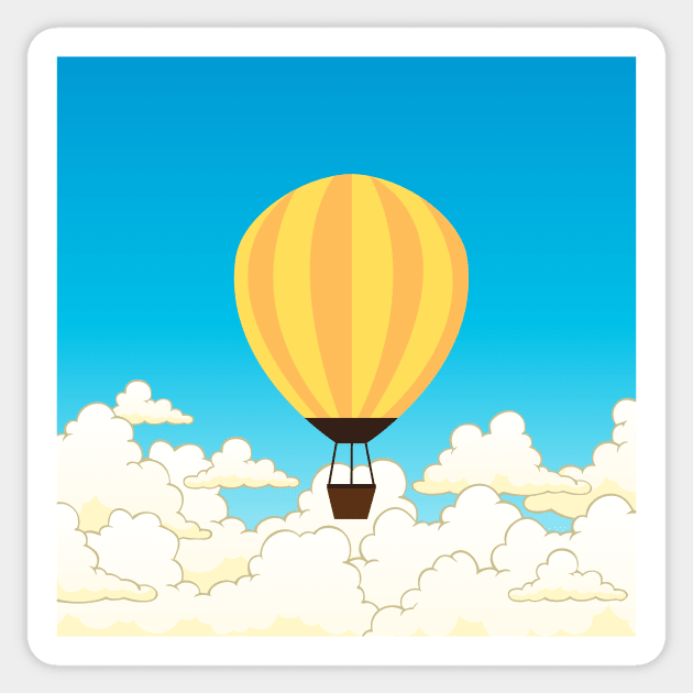 Hot Air Balloon Sticker by Yayatachdiyat0